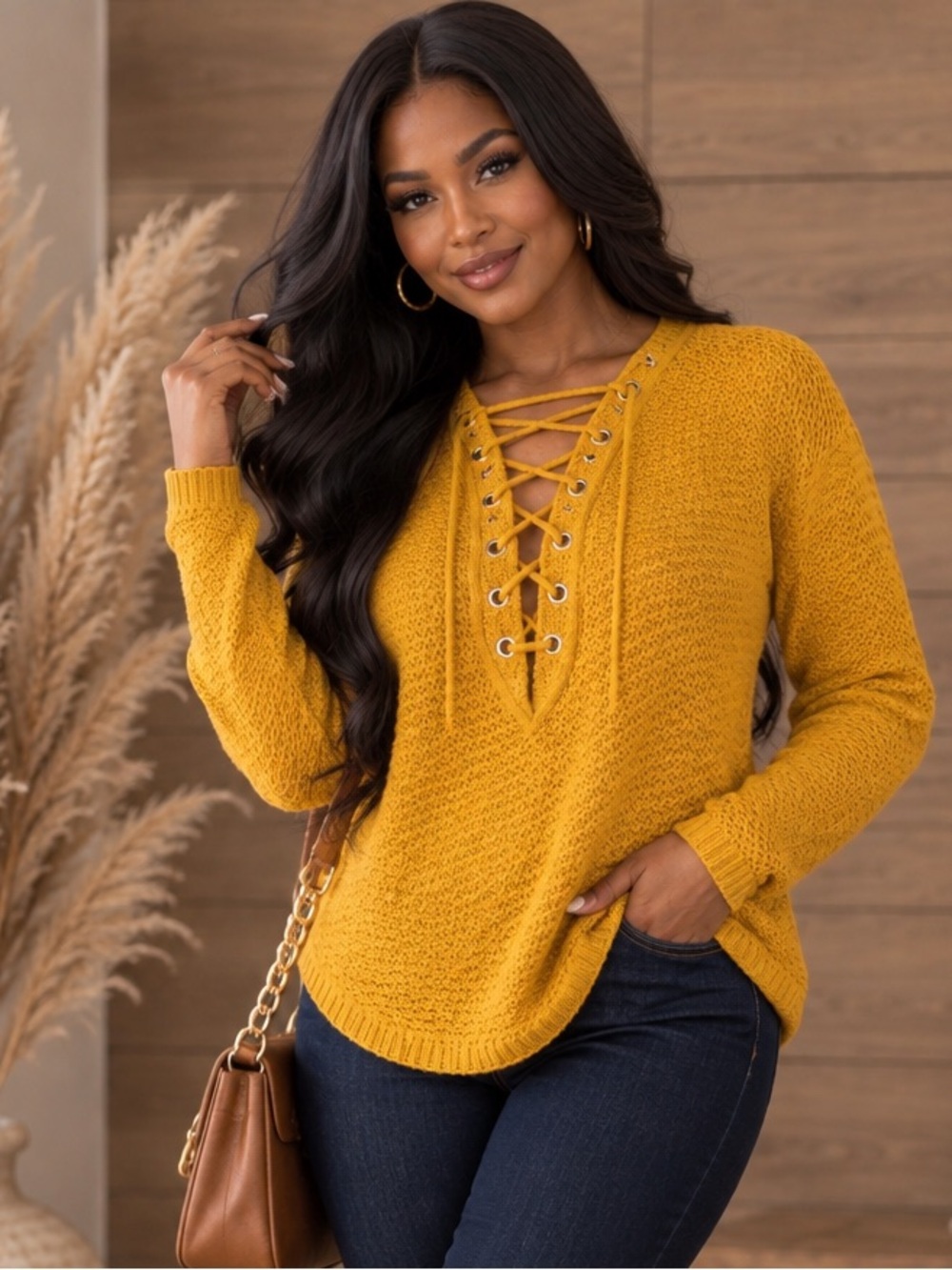 Mustard Yellow Long Sleeve Top - NWT